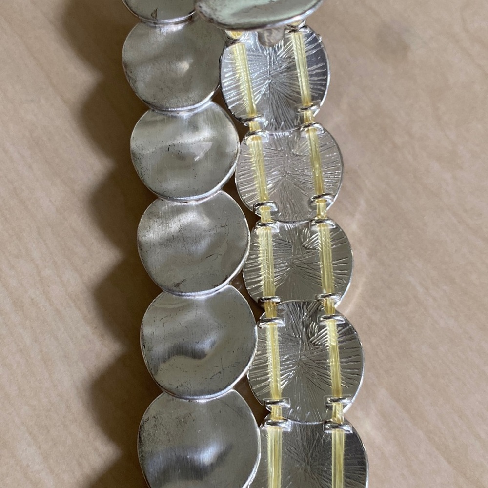 Chico’s Silver/gold tone link belt - Picture 3 of 6